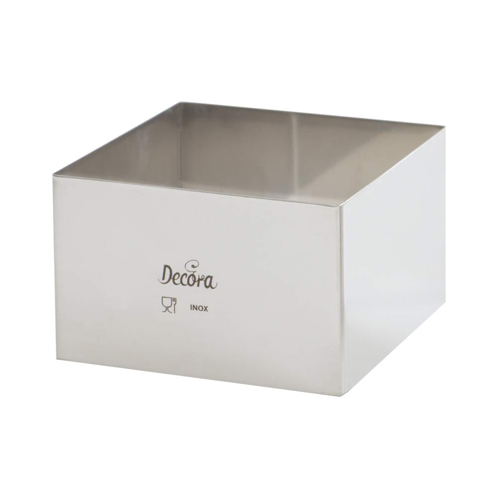 Stampino Quadrato Famous Design In Acciaio Inox, 2,6x2,6x1,5 Cm, Per Pasta, Fondente, Caramelle