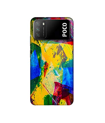 Image of Amazon Brand - Solimo Designer Multicolor Canvas 3D Printed Hard Back Case Mobile Cover for Mi Poco M3