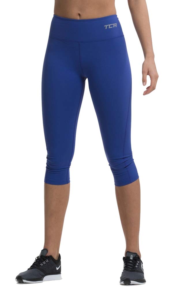 Tca Women's Blue Pro Performance Supreme Running Capri Tights/Leggings - Clematis Xs