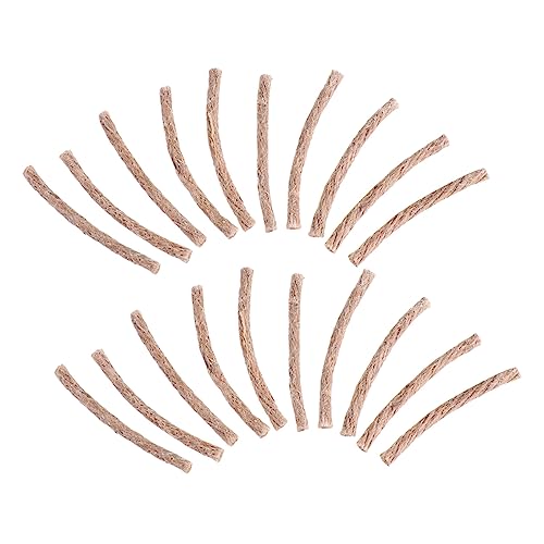 Gogogmee 30pcs Jute Wick Cord Fire for Camping BBQ Signal Fires Emergency Situations Versatile Outdoor Rope Special Air-Drying Treatment for Lighting