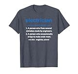 Funny Definition Journeyman Master Electrician Gifts T-Shirt