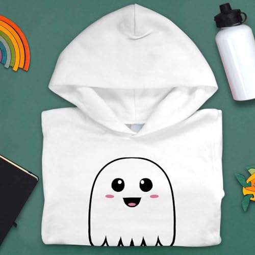 Azeeda 'Cute Little Ghost' Children's Hoodie/Hooded Sweater (KO047644)3