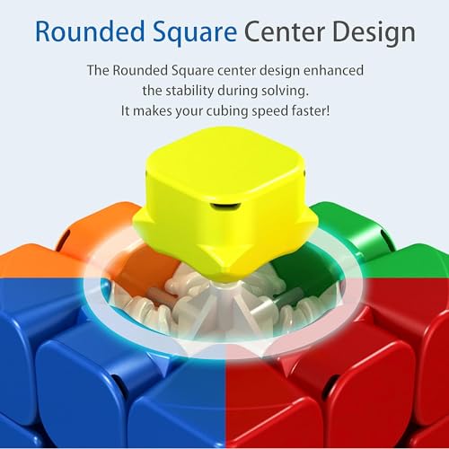 Image of HAWKISTER Kid Moyu Rs4M Magnetic 4X4X4 Speed Cube (96 Magnets Supporting) Adjustable Elasticity For Smooth Turning Dual Anti-Stick Design Stickerless Master Cube Puzzle