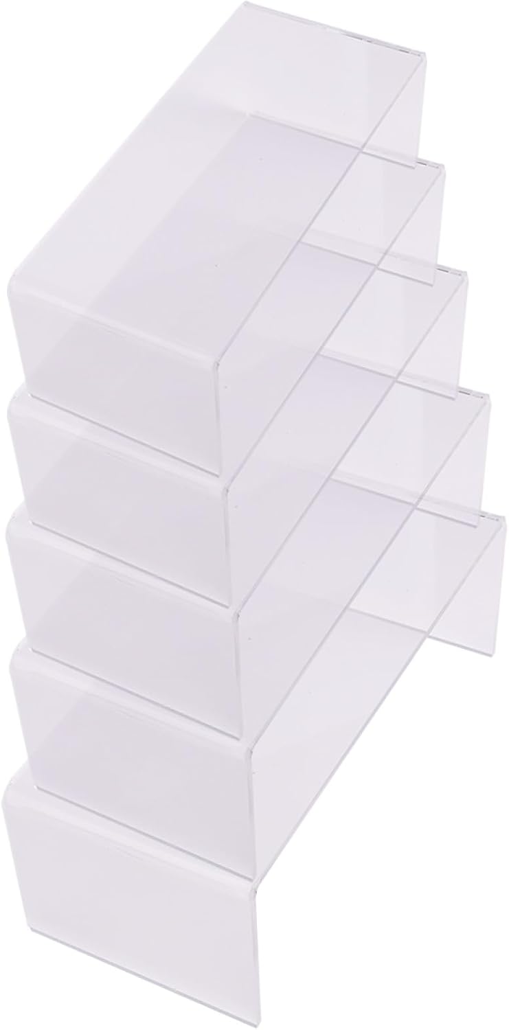 Alipis 5pcs Acrylic Shoe Rack u Shape Display Stand Standing Shoe Racks for Counter Exhibition Stand Organizer
