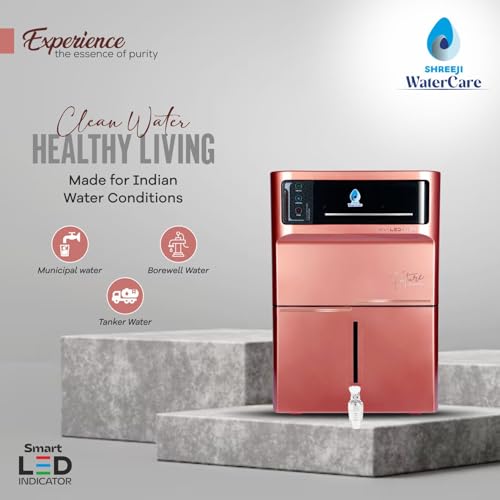Image of Star RO Water Purifier | Advanced Purification with UV + UF + TDS Controller | 12L Storage | Made In INDIA | Saves 60% water| Smart LED Display | Wall-Mount & Countertop [ROSE GOLD]