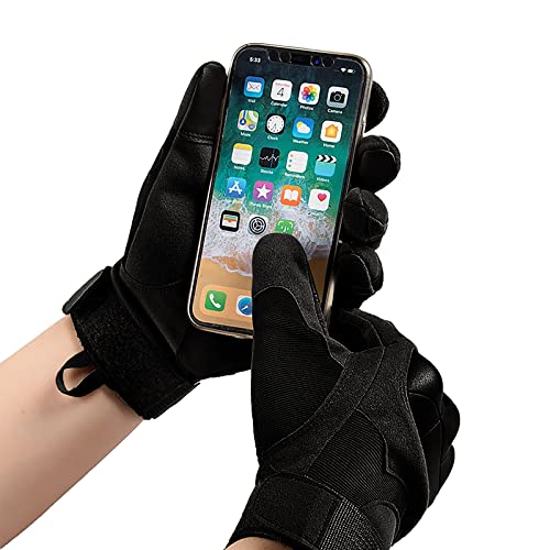 Ipenny Mens Motorcycle Gloves Heavy Duty Fullfinger Outdoor Gloves Breathable Lightweight Paintball Gear Rubber Hard Knuckle Gloves For Airsoft Cycling Hiking Camping Shooting Hunting Powersports #TOP2