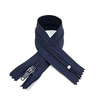 Pack De Fermetures Éclair En Nylon Fermées N.3, Disponible En 24 Couleurs Et Mesures, Fermeture éclair Pour Coudre Sur Vêtements, Fermetures éclair à Coudre, (10 Unités-12cm, Marron Foncé