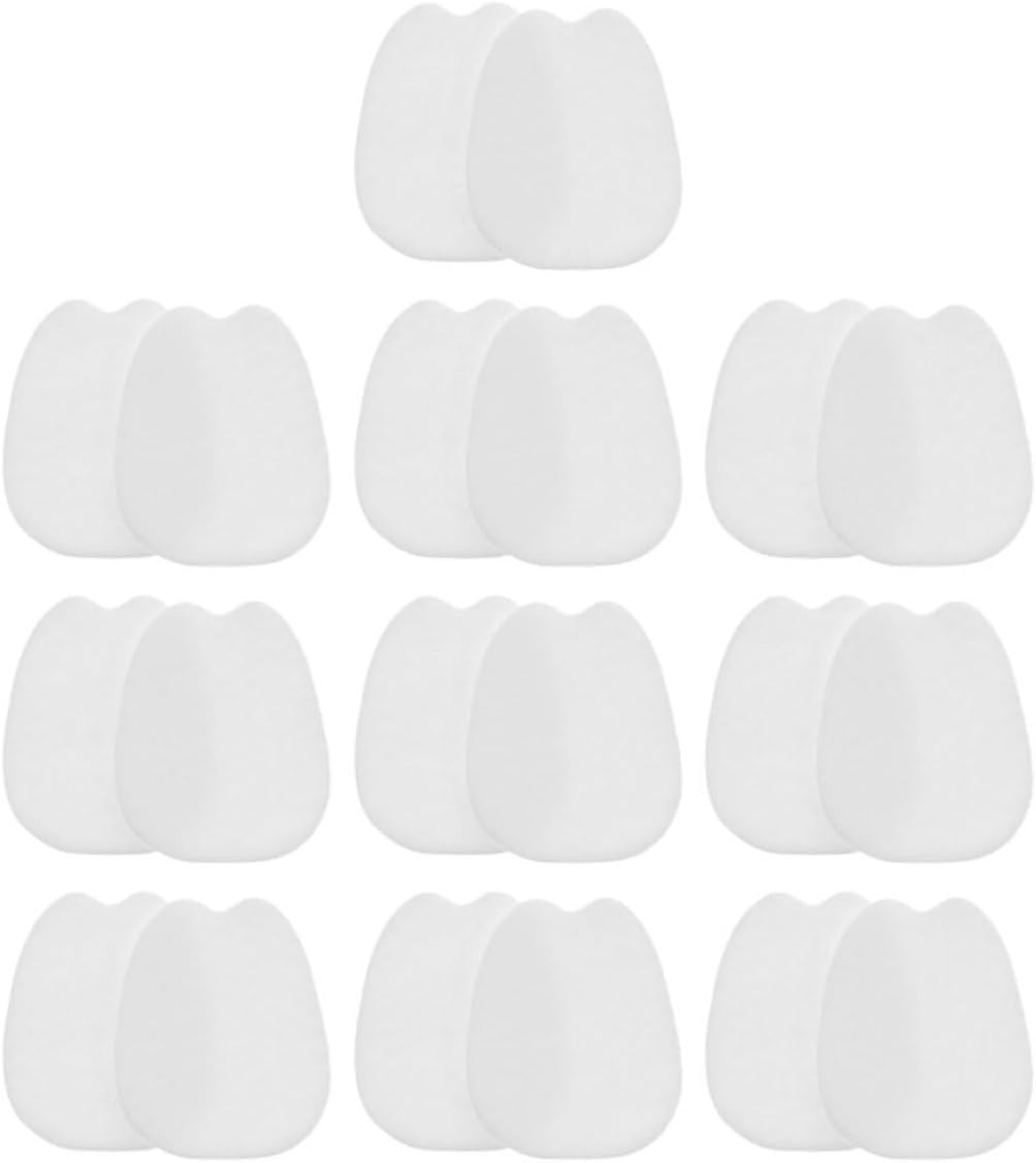 10 Pairs Felt Adhesive Forefoot Pads for Shoes Thin Design Curved Forefoot Cushions Antiskid Properties Soft Self-Adhesive Backing Inserts for Women Daily Activities