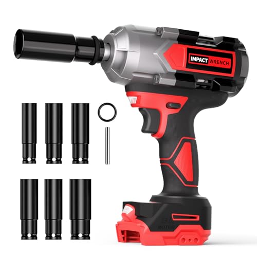VERVEWAVE 1200N.m Impact Wrench for Milwaukee 18V Battery (n