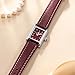Imagen de SHENGKE Relojes Cuadrados Vintage Minimalistas para Mujer con Correa de Piel