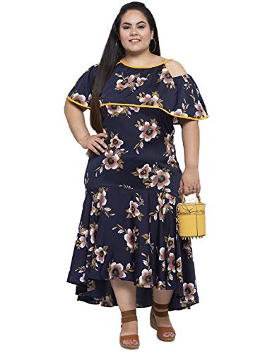 Image of Flambeur Women's Crepe A-Line Maxi Dress