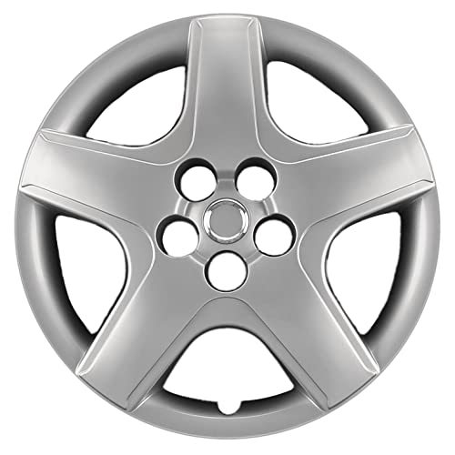 Hubcaps.com - Premium Quality 16" Silver Hubcaps / Wheel Covers Fits 2003-2008 Toyota Matrix, Heavy Duty Construction (Set Of 4) #TOP6