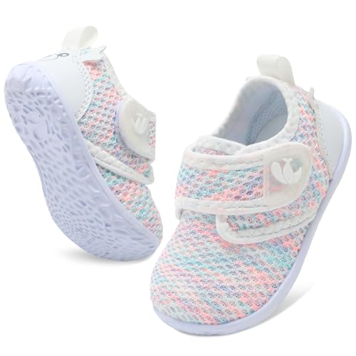 FEETCITY Baby Walking Shoes Barefoot Baby Shoes Infant Sneakers Newborn Crib Shoe Lightweight Flexible Slip On Shoe