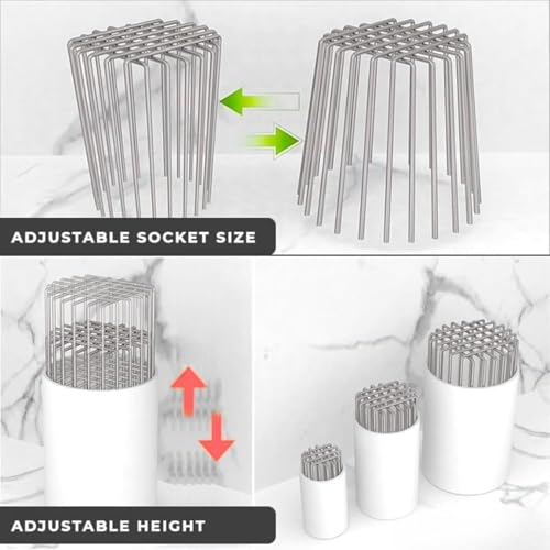 Image of 2 PCS 304 Stainless Steel Drain Pipe Bird Guard, Adjustable Anti Bird Nest Pipe Cover, Plug-in Vent Pipe Protector for Balcony, Outdoor Drain, Exhaust Pipe & Wall Pipe, Rust Resistant Drain Mesh Guard