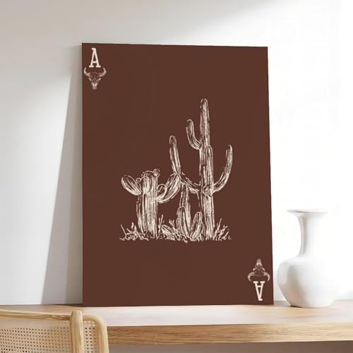 Toile cactus style occidental bohème grand format 50x76cm - 7