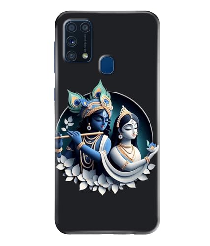Image of Lord Radha Krishna Printed Hard Back Case Cover Compatible for Samsung Galaxy M31 / Samsung Galaxy M31 Prime (Multicolor) - D1666