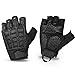 G-raphy Gants Tactiques Demi-Doigts Gants Moto Anti-dérapant Gants de Militaire d'armée Adulte pour Vélo Motocross Randonnée Paintball (Noir, M(20-23cm))
