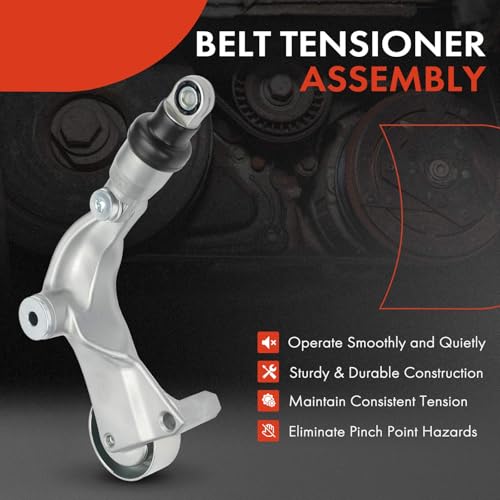 Image of A-Premium Belt Tensioner Assembly with Pulley Compatible with Honda Civic 2012-2015 1.8L, HR-V 2016-2022 1.8L & Acura ILX 2013-2015 2.0L