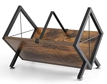 Desktop Vinyl Display: Perfect for placement on a desktop, it allows easy access to frequently used records and accommodates vinyl of all sizes. The angled design, combined with vertical storage options, creates a multi-angle display that saves space...