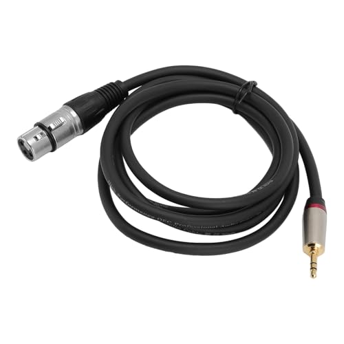 Bewinner Cable Adaptador Jack 3.5mm a XLR Hembra miniatura 3
