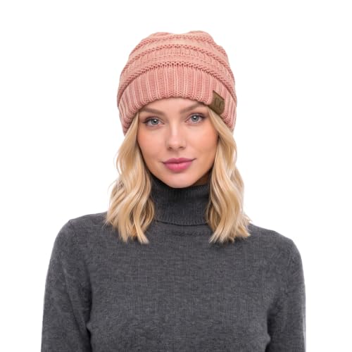 C.C Exclusives Cable Knit Beanie - Thick, Soft & Warm Chunky...
