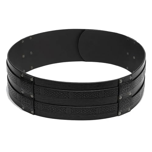 Medieval Viking Embossed Armor Belt Renaissance Knight Corset Belt Waistband Halloween Cosplay Costume Props3