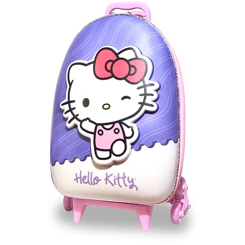Mala Infantil com 6 Rodinhas Hello kitty paper - Maxtoy