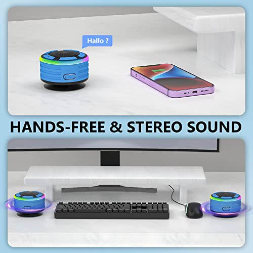 Basspal Shower Speaker, Ipx7 Waterproof Bluetooth Speaker, Shower Radio With Suction Cup, Built-In Mic, Teen Boys Gift Ideas For Bathroom, Pool, Travel, Beach #TOP5