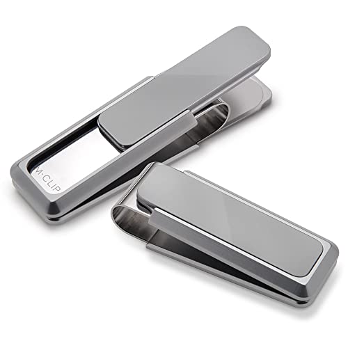 Image of M-Clip Money Clip - Minimalist Slim Wallet Alternative for Front Pocket Carry - Cash and Credit Card Holder for Men