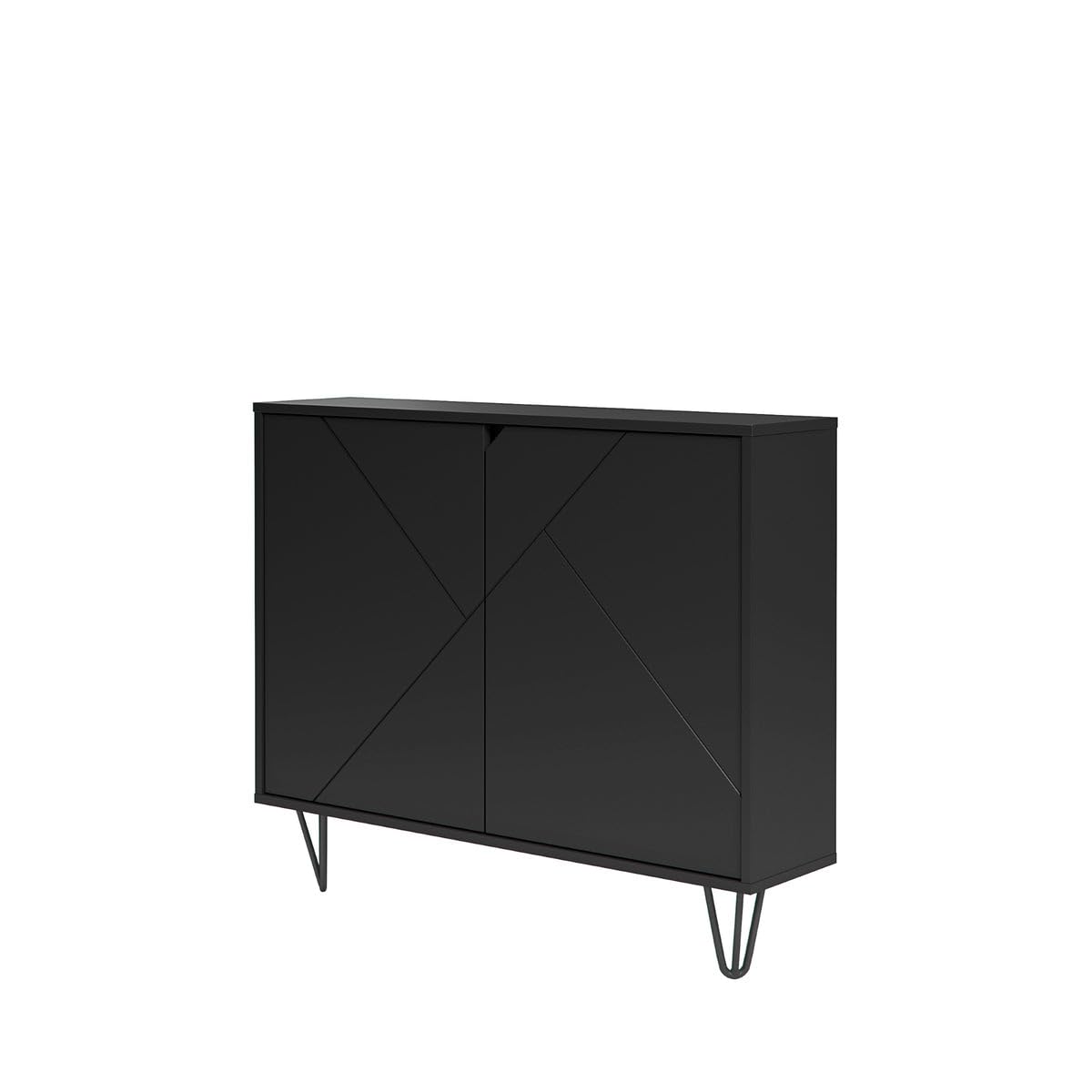 Amazon.com: Nexera 132257 Slim 2-Door Storage Accent Cabinet 