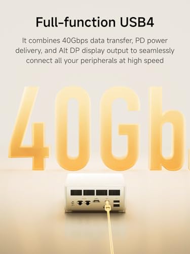 Image of MINISFORUM M1 Plus Mini PC, Intel Core i5-12600H (12C /16T, 4.5GHz), 16GB DDR5 RAM, 512GB SSD, Triple 4K Display (HDMI /DP /USB 4.0), Dual 2.5GbE Port, WiFi 6E, Compact Desktop Computer