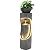 Ultym 40" Tall Outdoor Water Fountain, Dual-Layer Column Garden Fountain with Bird Feeder, Resin Soothing Cascading Waterfall Foutain for Patio, Backyard, Garden or Porch Decor