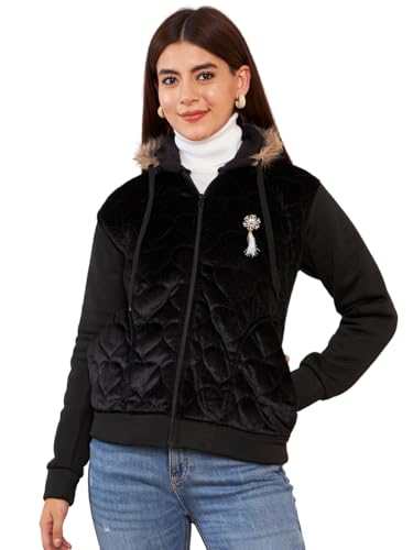 Image of Pivl Women's Fleece Winter hooded Casual Jacket