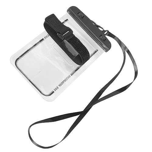 Levemolo Waterproof Phone Pouch PVC Material Strong Waterproof Beach Phone Holder for Swimming Dry Bag Black