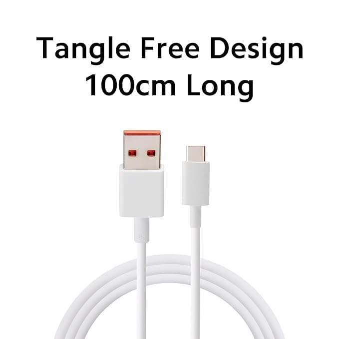 Image of 67 Watt Fast Charger Type C Charging Adapter - Quick Charge 4.0 Power Delivery PD Charger with Cable for Redmi Note, Poco, Mi Phone Series