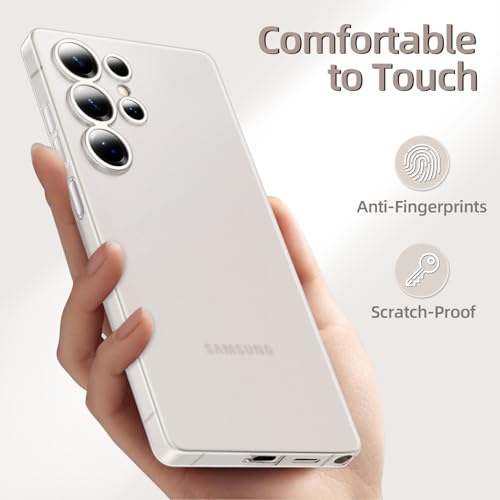 X-level for Samsung Galaxy S25 Ultra Case, Extra Slim 0.3 mm Thin Translucent Matte Finish Anti-Scratch and Fingerprint Resistant Cover for Samsung S25 Ultra, Trans-White X-level for Samsung Galaxy S25 Ultra Case, Extra Slim 0.3 mm Thin Translucent Matte Finish Anti-Scratch and Fingerprint Resistant Cover for Samsung S25 Ultra, Trans-White