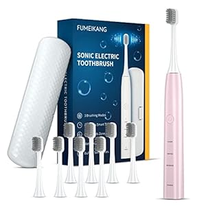 Sonic Electric Toothbrush for Adults Rechargeable Power Tooth Brushes-Pink
