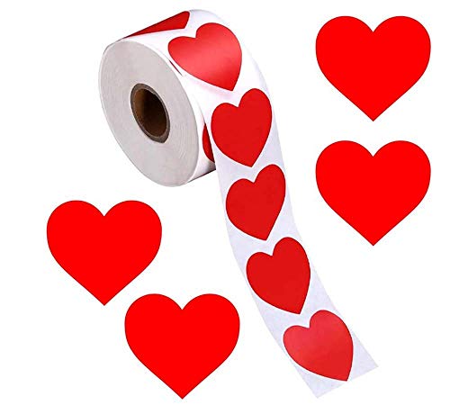 500 pièces d'autocollants en forme de coeur, autocollants de la Saint-Valentin, autocollants de coeur d'artisanat,mariage, anniversaire, décoration de cadeau de fête (aixin3)