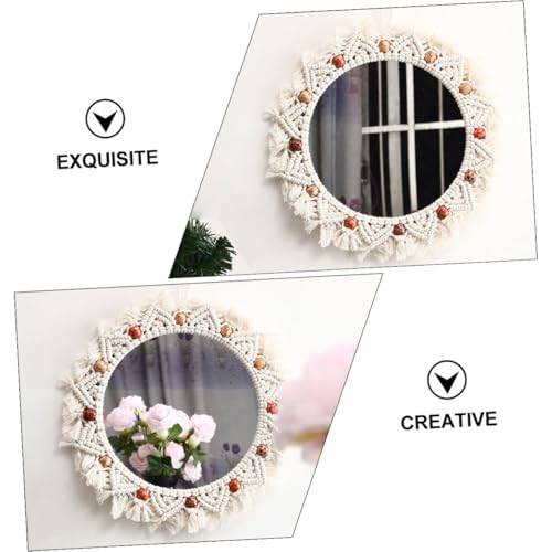 Miroir suspendu macramé bohémien DOITOOL déco chambre cocooning