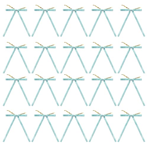 GMBYLBY Paquete 20 Velvets Bowknot Colorido Bows Ribbon Bows para Decoraciones Envoltura Regalos Decoraciones Árboles Navidad Hechos A Mano
