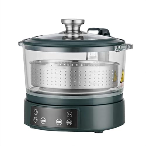 Low Carb Rice Cooker Low Sugar Digital Steamer, Intelligent Lifting Sugar Removal Rice Cooker, with Stainless Steel Steamer Tray, Touch Control, Automatic Drain Rice Steamer, 3 L