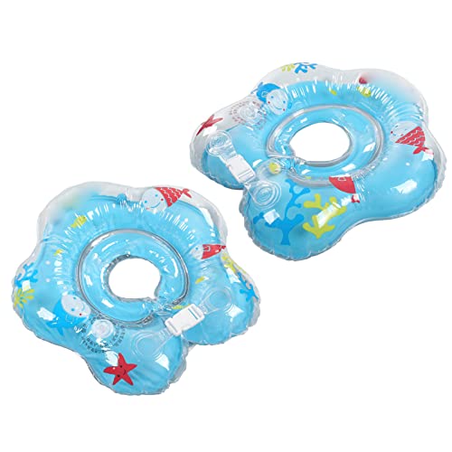 Anel de natação infantil, anel de natação inflável azul ecológico para crianças 8,5 cm