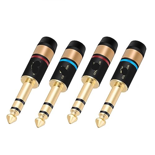 Jack 6.35mm adaptateur de microphone pour brancher vos instruments de musique et consoles audio