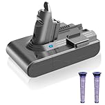 Power Elektro Upgraded 21.6V 4.5Ah Battery for dyson v6 battery replacement V6 DC58 DC59 DC61 DC62 DC72 DC74 Absolute Animal Motorhead Slim SV03 SV04 SV05 SV06 SV07 SV09 with 2 Pack Filte