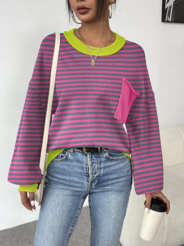 Image of Zeagoo Sweaters for Women 2025 Trendy Fall Fashion Oversized Lantern Long Sleeve Knitted Pullover Tops Outfits