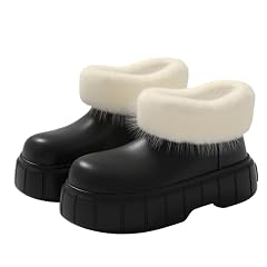 Womens Warm Fur Lined Winter Snow Boots Waterproof Ankle Boots Outdoor Booties Comfortable Shoes for Women