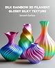 SUNLU Silk Rainbow PLA Filament, Multicolor Silk 3D Printer Filament 1.75mm +/- 0.02mm, Fast Color Change Each 8 Meters, 330 Meters, 1kg/2.2lbs, Silk Rainbow Filament(Pink-Yellow-Blue-Green) #5