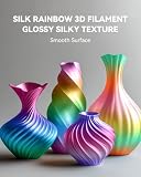 SUNLU Silk Rainbow PLA PLUS filament, szybka zmiana koloru co 8 metrów, wielokolorowy Silk PLA+ filament do drukarki 3D, długość całkowita 330 m, szpula 1 kg, Silk Rainbow Filament