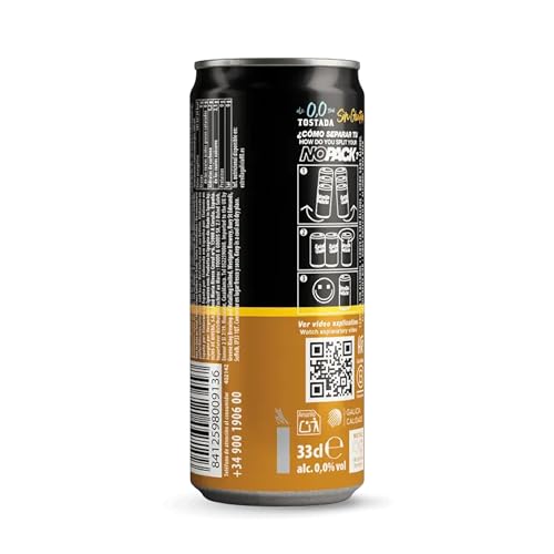 Miniatura 4 de Estrella Galicia 0,0 Tostada Sin Gluten - Cerveza Lager Tostada Sin Alcohol Y Sin Gluten, Pack De 24 Latas X 33 Cl, Sabor Suave Y Ligero, Aromas A Galleta Y Corteza De Pan, 0 Volumen De Alcohol