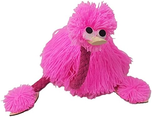 Ostrich Marionette Toy,Ostrich Puppets Hand Marionette Puppet Hand Made Ostrich Marionette Puppets String Doll Parent-Child Interactive Toys (Pink)